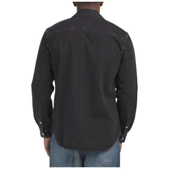 7 FOR ALL MANKIND Black Long Sleeve Denim Shirt - Picture 2 of 2